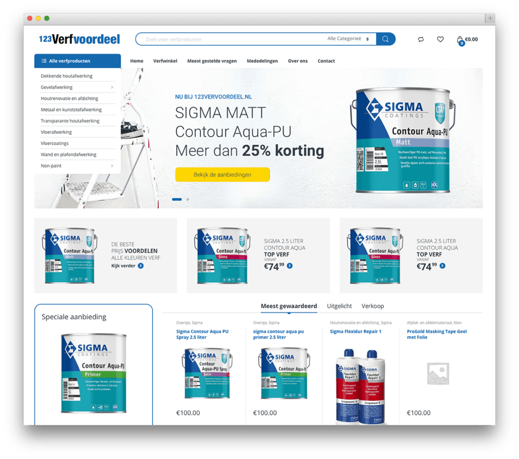 123verfvoordeel website voorbeeld