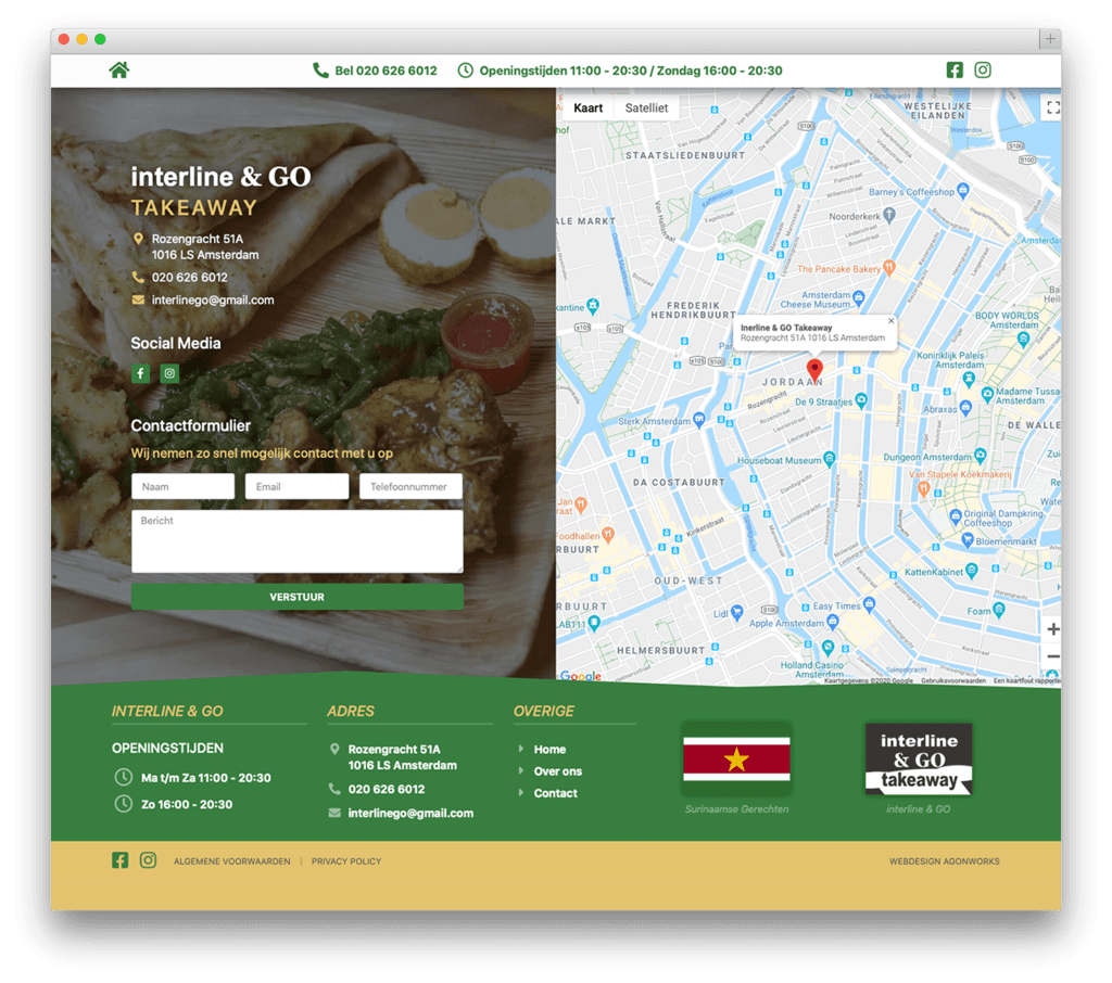 Interline & GO Takeaway locatie en contactinformatie