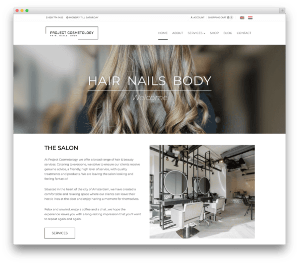 Kapsalon en schoonheidssalon Project Cosmetology Amsterdam.