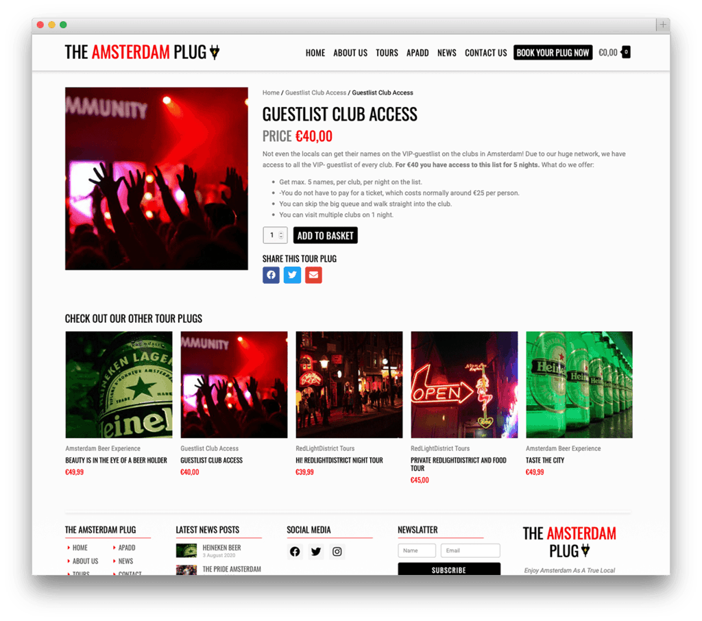 Clubtoegang afbeelding met feestende mensen.